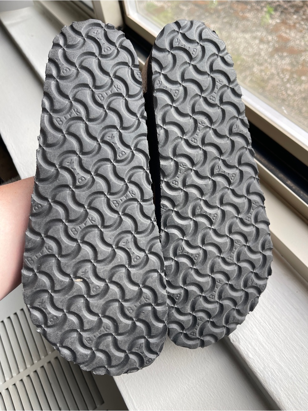 Papillio by Birkenstock Gizeh Platform Sandals Black Birko-Flor Vegan Women’s 41 - Picture 4 of 6